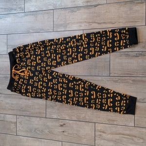 Women's Pillow Talk Halloween/Jack O' Lantern Themed Loungewear Joggers